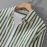 Men's Long Sleeve Polo | Striped Design & All-Day Comfort