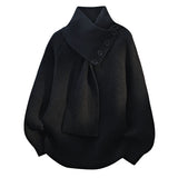 Women's Cozy Sweater | Scarf Neckline & Soft Comfort 4