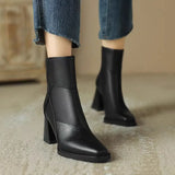 Women's Block Heel Ankle Boots | Easy Side-Zip Comfort 3