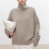 Women's Turtleneck Jumper | Oversized Relaxed Fit