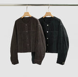 Short women’s jacket with a relaxed fit and front pockets | L&S 6