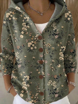 Women's Hooded Cardigan | Buttoned & Breathable