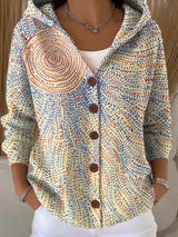 Women's Hooded Cardigan | Buttoned & Breathable