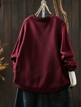 Textured Button-Up Oversized Cardigan for Women | L&S 1