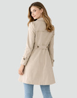 Timeless Women's Trench Coat with Waist Belt | L&S 2