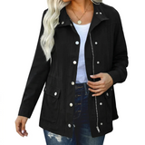Utility jacket women's, relaxed fit with press-stud fastening | L&S 0