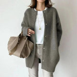 VANNA™ ELEGANT BUTTONED KNIT JACKET 0