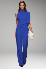 Women's Wide-Leg Jumpsuit | Sleeveless Fitted Design