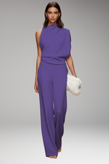Women's Wide-Leg Jumpsuit | Sleeveless Fitted Design