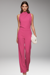 Women's Wide-Leg Jumpsuit | Sleeveless Fitted Design