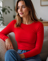 Women's Ribbed Top | Fitted & Stretch Comfort 19