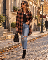 Women's Checked Overshirt | Relaxed Fit & Button-Up 4