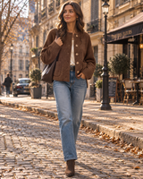 Women's Chunky Knit Cardigan | Button-Up & High Collar