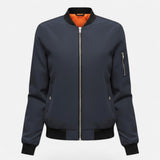 Valmonti | Women’s Vintage-Inspired Zip Bomber Jacket 9