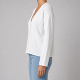 Women's Cardigan | V-Neck Open-Front & Knitted