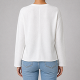 Women's Cardigan | V-Neck Open-Front & Knitted