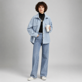 Women's Coat | Cropped Button-Up Overshirt