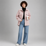 Women's Coat | Cropped Button-Up Overshirt