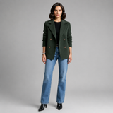 Women's Coat | Double Breasted Tailored Lapel