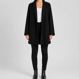 Women's Coat | Open-Front Longline & Tailored