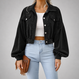 Women's Corduroy Jacket | Cropped Oversized & Button-Up