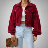 Women's Corduroy Jacket | Cropped Oversized & Button-Up