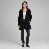 Women's Hooded Jacket | Button Front Longline