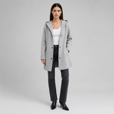 Women's Hooded Jacket | Button Front Longline