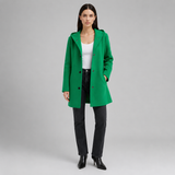 Women's Hooded Jacket | Button Front Longline