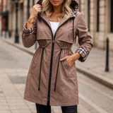 Women's Jacket with Hood and Adjustable Waist | L&S 0