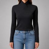 Women's Jumper | High Collar & Slim-Fit