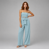 Women's Jumpsuit | Strapless Wide Leg Design