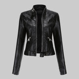 Women’s Leather Jacket – Elegant Outerwear Statement 0
