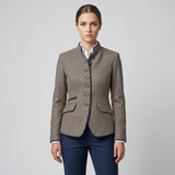 Women’s Long-Sleeve Jacket – Elegant Plain-Colour Layer 1