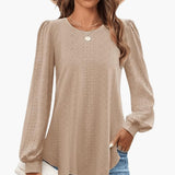 Women’s Lantern Top with Elegant Sleeves and Loose Fit 4