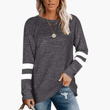 Women’s Long Sleeve Shirt with Relaxed Fit and Crew Neckline 4