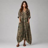 Women's Maxi Dress | V-Neck Bohemian Design
