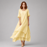 Women's Midi Dress | Flowy Layered Design