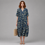 Women's Summer Dress | Floral Button-Through
