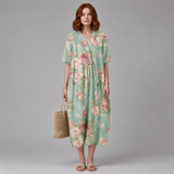 Women's Summer Dress | Floral Button-Through