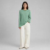 Women's Sweater | Striped & Crew Neck