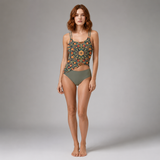 Women's Swimwear | Geometric Tankini High Waist