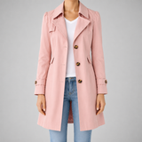Women's Trench Coat | Tailored Mid-Length Lapel