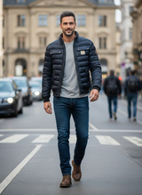 Men's Slim Fit Puffer Jacket | Windproof & Lightweight 1