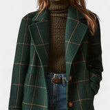 Women's Plaid Trench Coat | Tailored Fit & Warm 5