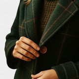 Women's Plaid Trench Coat | Tailored Fit & Warm 7