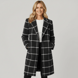 Women's Plaid Trench Coat | Tailored Fit & Warm 2