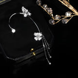 Women's Butterfly Earrings | Sparkling Flower Design 4