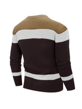 Men's Knit Sweater | Color Block & Relaxed Fit