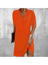 Women's V-Neck Shift Dress | Flattering & Elegant